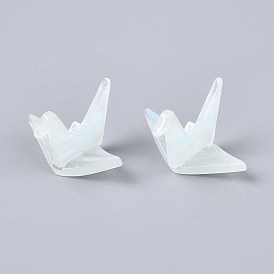 Непрозрачные акриловые бусины, оризуру, с блеском порошок