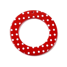 Акриловые подвески серьги своими руками аксессуары, круглый в горошек