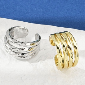 Латунные регулируемые открытые манжеты для женщин, стойки покрытие, без кадмия и без свинца, долговечный