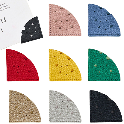 16 шт. 8 цвета закладки для книг из искусственной кожи, защитные уголки для книг, для любителей книг, писателей, читателей