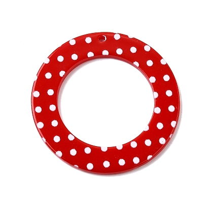 Акриловые подвески серьги своими руками аксессуары, круглый в горошек