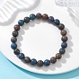 Эластичные браслеты из натуральных сапфировых бусин для женщин, круглые