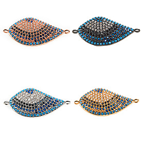 Luxury micro-inlaid angel wings wing connector CZ beads DIY evil eye bracelet jewelry accessories
