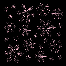 Snowflake Pattern Hotfix Rhinestones, Glass Rhinestone Decoration, Christmas