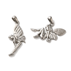 316L Surgical Stainless Steel Pendants, Fairy Charm