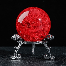 Crack Glass Crystal Ball Diaplay Decoration, Fengshui Home Decor