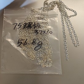 925 cadenas portacables de plata esterlina, soldada