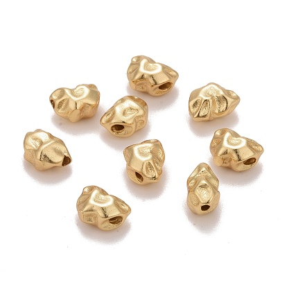 Латунные бусины, матовый стиль, крутить самородки, без кадмия, без никеля и без свинца, долговечный