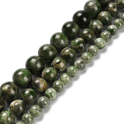 Perlas naturales diópsido hebras, rondo