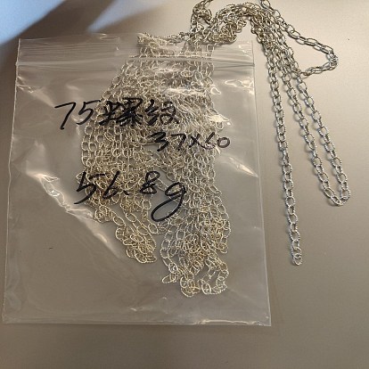 925 cadenas portacables de plata esterlina, soldada