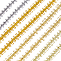 22 Yards 4 Colors Polyester Rolls Ribbon, Clothing Ornament Accessories, Metallic Wire Twist Ties