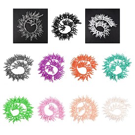 Нити бусин из непрозрачного акрила, имитирующие кораллы, самородки