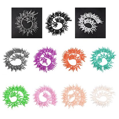 Нити бусин из непрозрачного акрила, имитирующие кораллы, самородки