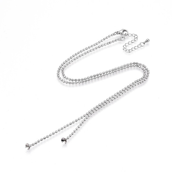 2мм латунная текстурированная шариковая цепочка изготовление ожерелья, за половину пробурено бисера