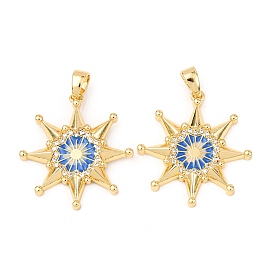 Кулоны с эмалью из латуни с прозрачным кубическим цирконием, звезда Давида, золотые