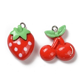 Непрозрачные подвески смолы, с железной платиной петлей