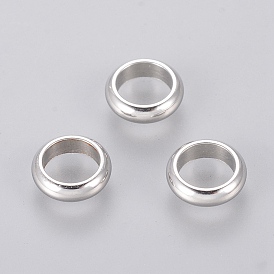 304 Stainless Steel Beads, Ring, 7x2mm, Hole: 5mm