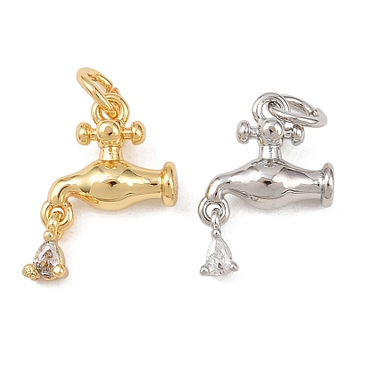 Латунные микро проложить кубического циркония подвески, подвески для крана для раковины, без кадмия и без свинца, стойки покрытие, долговечный, с целью перехода в кольце