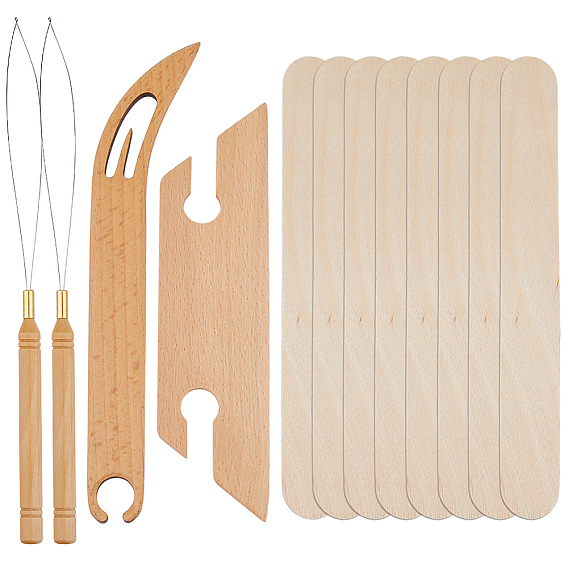 Наборы инструментов для вязания своими руками из дерева, набор челноков для деревянных вязальных станков