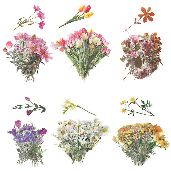 6сумки 6 стили водонепроницаемые самоклеящиеся наклейки для животных, для diy записки тумблер тумблер