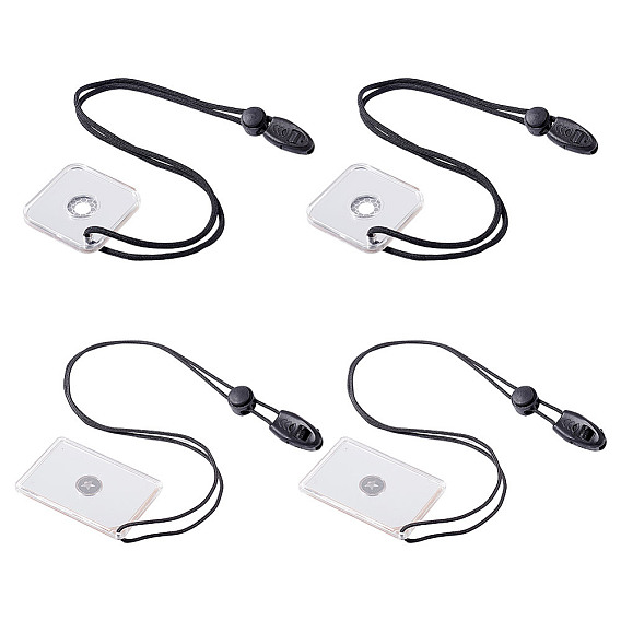 4шт 2 стили акриловое сигнальное зеркало, Зеркало-отражатель для спасения и выживания, для улицы