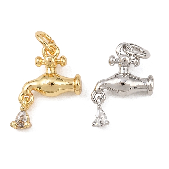 Латунные микро проложить кубического циркония подвески, подвески для крана для раковины, без кадмия и без свинца, стойки покрытие, долговечный, с целью перехода в кольце