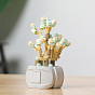 Пластиковые сочные цветы завод строительные блоки diy набор игрушек, суккуленты бонсай модель, для декора дома в подарок