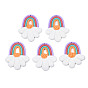 Handmade Polymer Clay Pendants, Rainbow & April Daisy