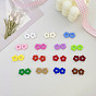 Opaques cadres de perles acryliques, fleur