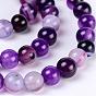 Natural Agate Beads, Dyed, Dyed, Round