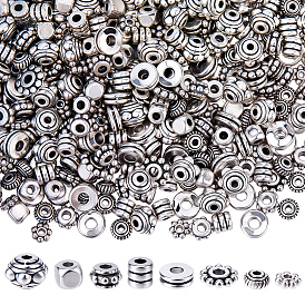 400 шт 8 стиль бусины-распорки сплава тибетского стиля, разнообразные, без кадмия и без свинца