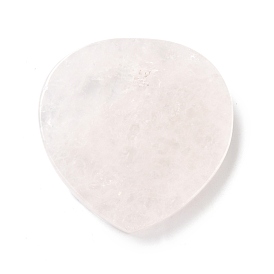 Natural Quartz Crystal Cup Mats, Teardrop