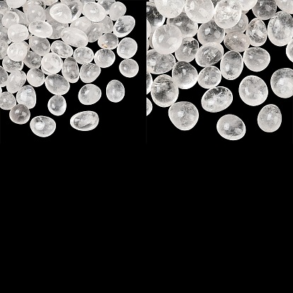 Natural Quartz Crystal Rock Crystal Beads, Tumbled Stone, Nuggets, No Hole/Undrilled, Vase Filler Gems/Undrilled, Vase Filler Gems