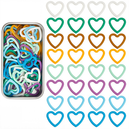 64шт 8 цвета пластиковый вязальный инструмент, держатель маркеров стежка вязания крючком