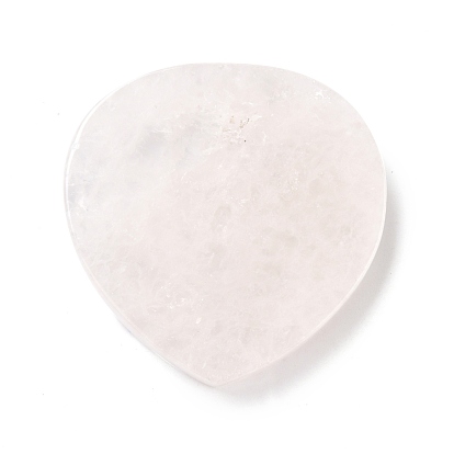 Natural Quartz Crystal Cup Mats, Teardrop