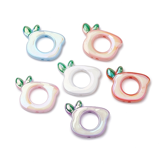 УФ-покрытие акриловые эмалевые бусины, яблоко