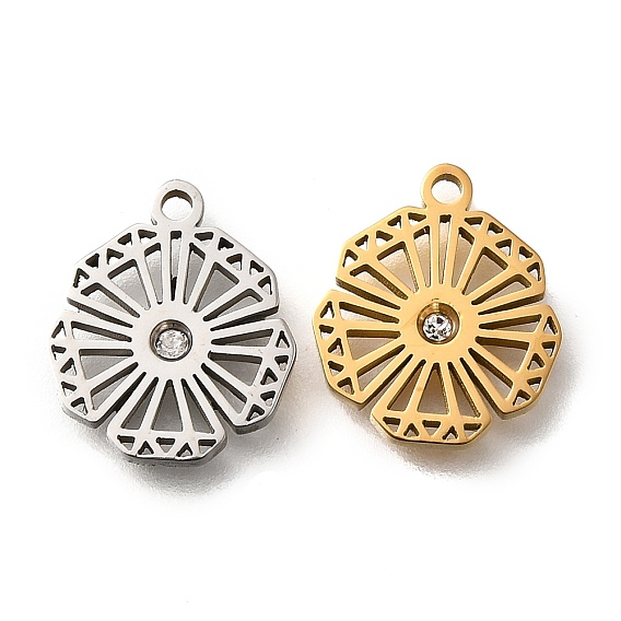 304 из нержавеющей стали горный хрусталь подвески, ручная полировка резка, ионное покрытие (ip)