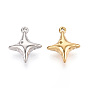 304 Настройки кабошон из нержавеющей стали кулон, ионное покрытие (ip), звезда