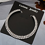 Elegant Sparkling Rhinestone Choker Necklace - Minimalist, Western Style, Bridal Jewelry.