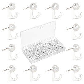 Gorgecraft 1 Set 20Pcs Plastic Hanger Hooks Set, with Iron Pin