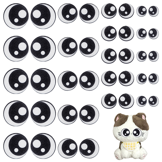 1 Bag Felt Craft Doll Eye, for DIY Doll Toys Puppet Plush Animal Making
