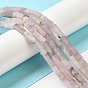 Natural Lepidolite/Purple Mica Stone Beads Strands, Rectangle