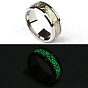 Luminous Glow in the Dark Stainless Steel Finger Band Rings