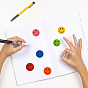 Round Dot Paper Self-adhesive Smiling Face Reward Stickers, Teacher Created Resources Decals, for Kids Teachers