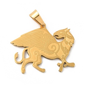 316 Surgical Stainless Steel Pendants, Griffin Charm