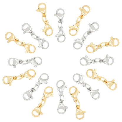 304 Stainless Steel Lobster Claw Clasps, with Jump Rings