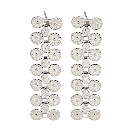 304 из нержавеющей стали серьги, для женщин, плоско-круглые