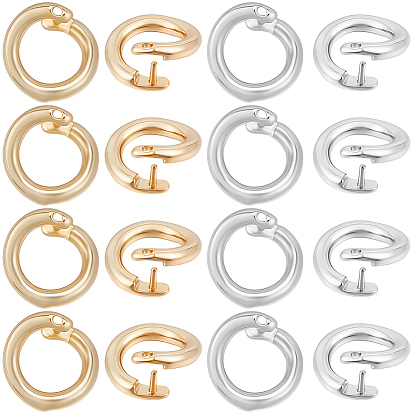 30шт. 2 цвета латунные застежки-кнопки, кольцо