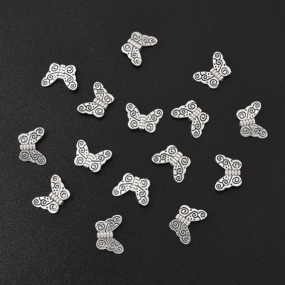 30 бусины из сплава в тибетском стиле, бабочка