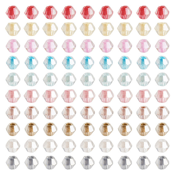 1420 шт 10 цвет стеклянный бисер, внутри цветов, двухконусные